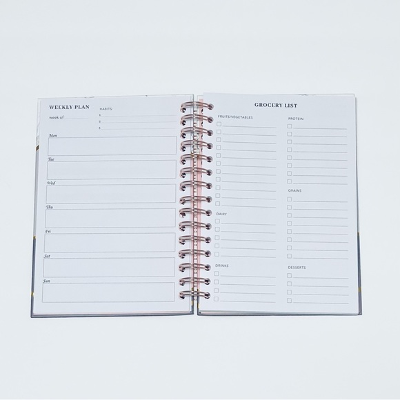 🦋Fitness Journal Training Planner Exercise Food Diary Track Progress Set Goals - Picture 11 of 13